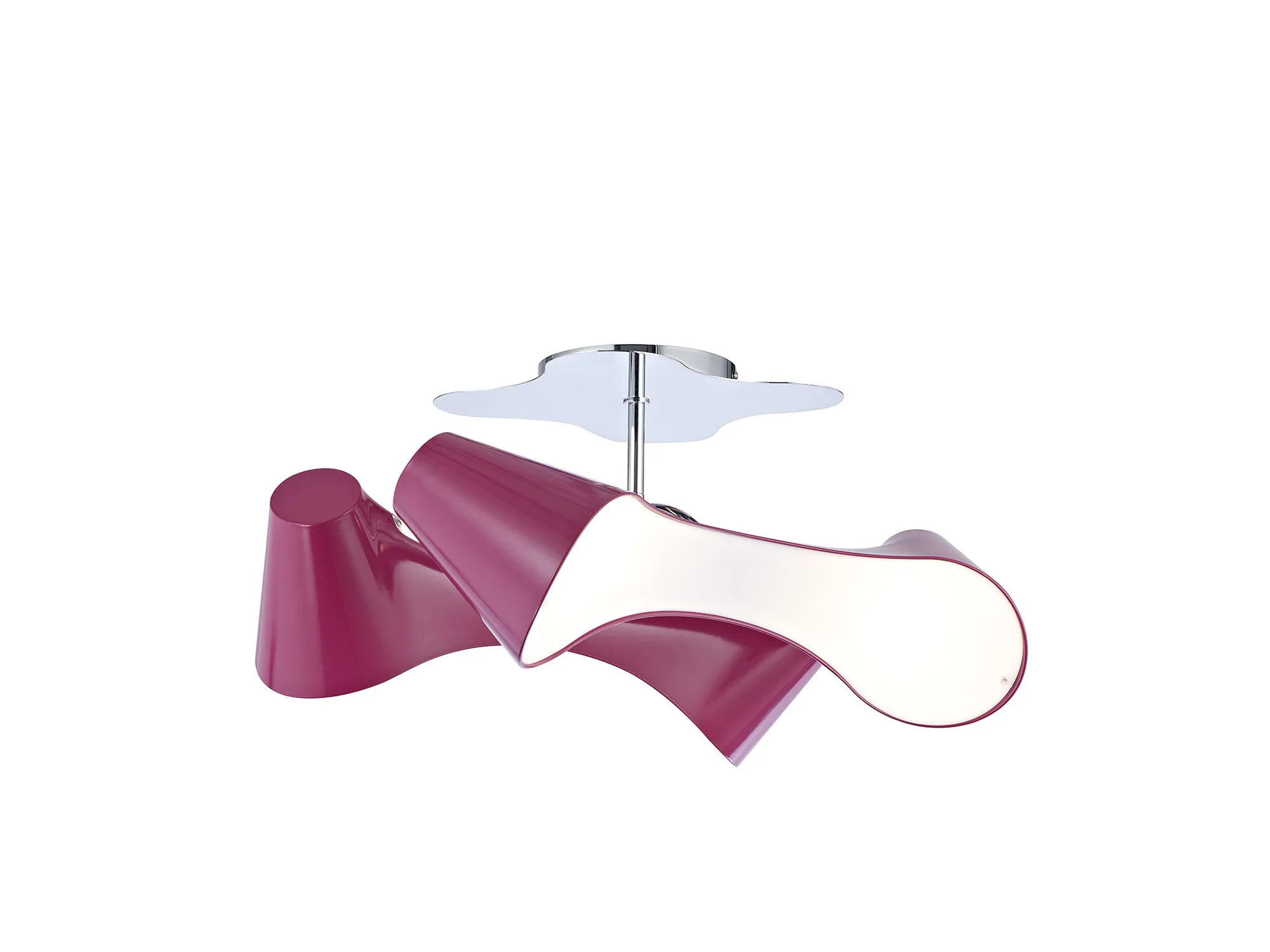 Ora Gloss Purple Ceiling Lights Mantra Semi Flush Fittings